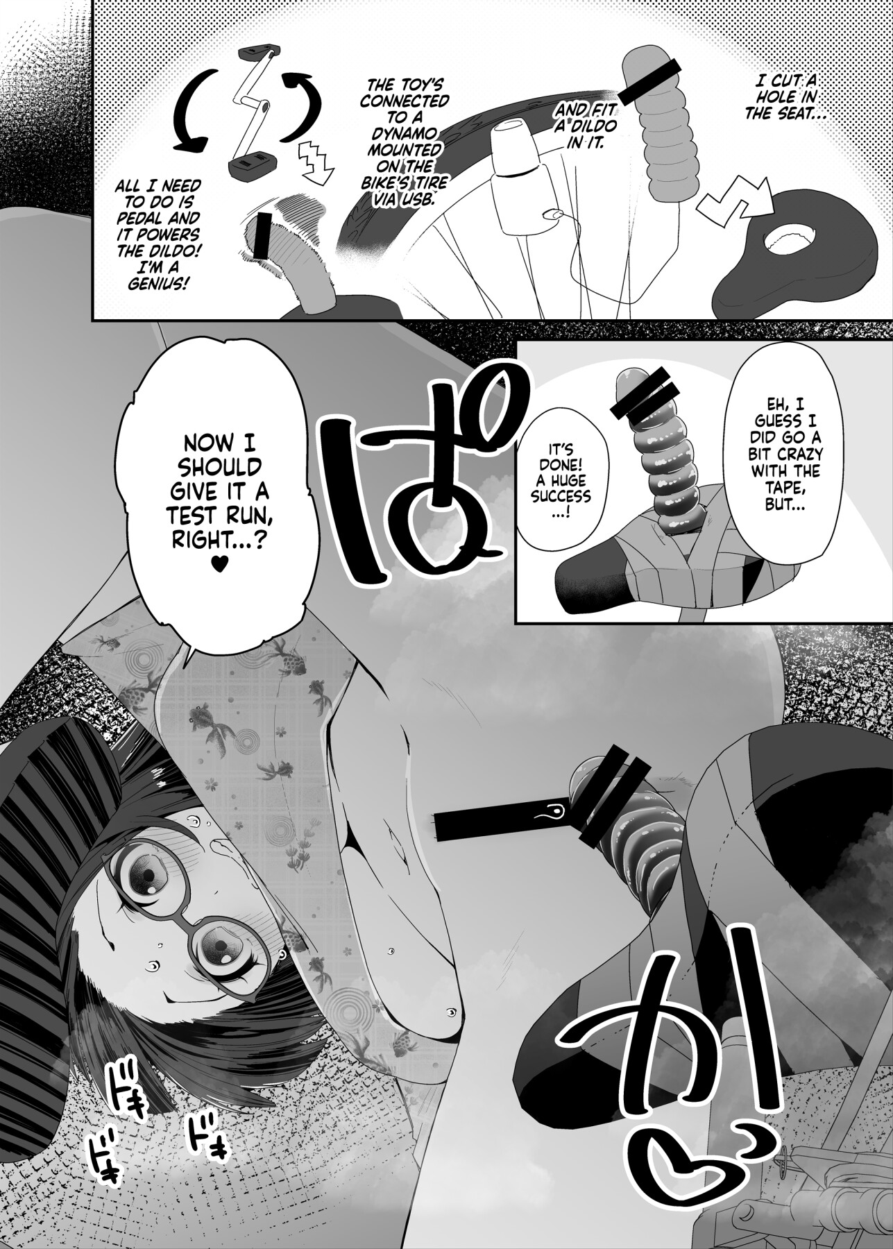 Hentai Manga Comic-The Slutty, Stacked Middle Schooler Who Gets Off on her Bike-Read-4